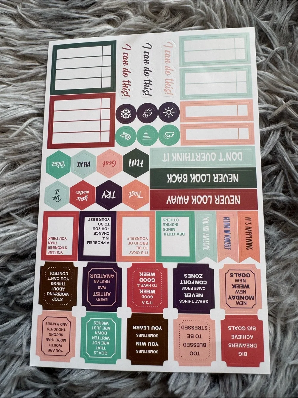 Planner Sticker Sheets - 6 packs